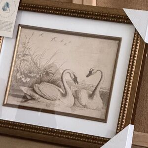 Swan vintage look art
